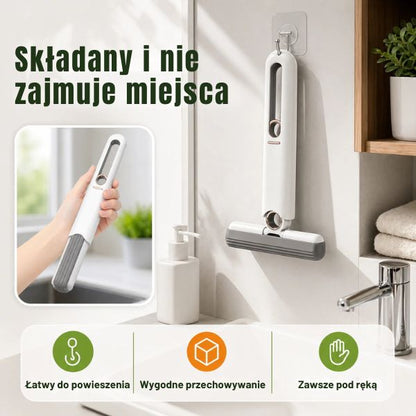 Mini mop z wyciskaczem – szybkie czyszczenie powierzchni bez mokrych rąk